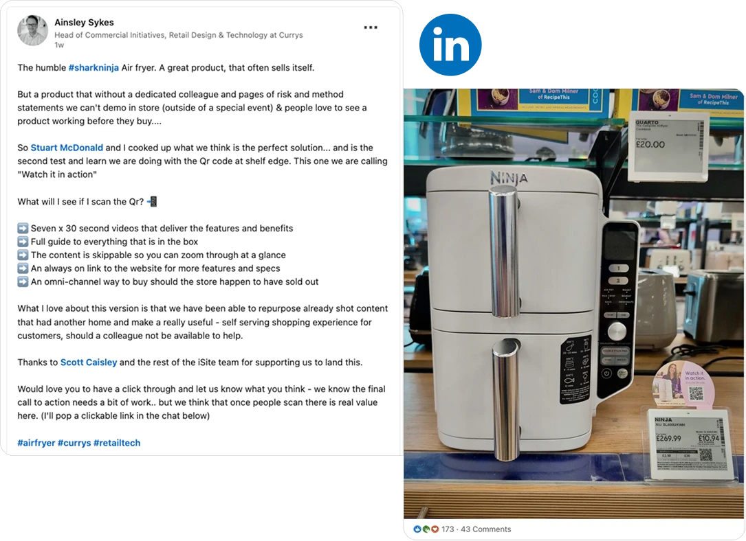 A linkedin post